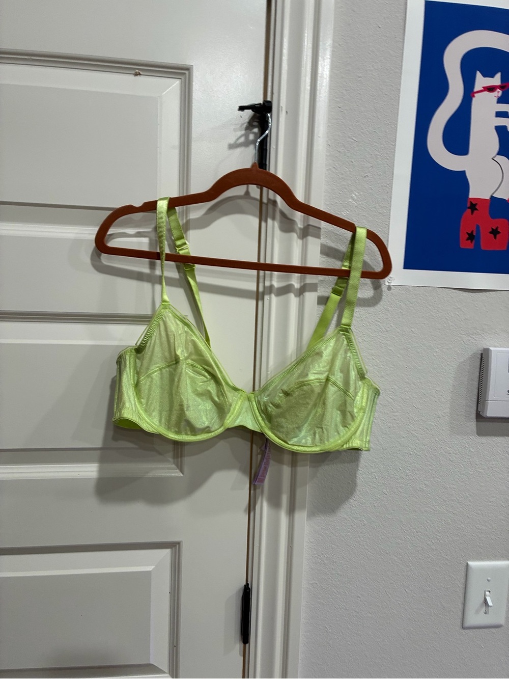Savage X Fenty Neon Lime Sheer Underwire Bra